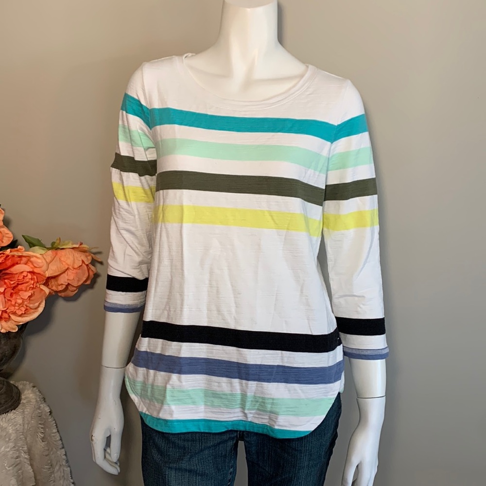 Talbots terry lined top XS